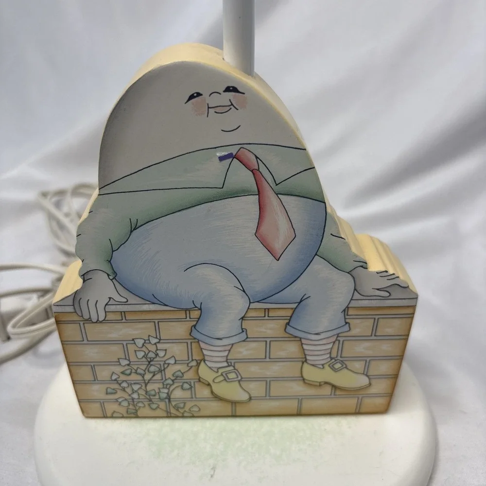 Vtg HUMPTY DUMPTY Children's Lamp Base Nursery MM's Designs No‎ Shade